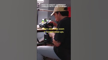 HOW TO SHOOT DIFFERENT ANGLES WITH ONE CAMERA #filmmaking #cinematography