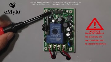 eMylo AC100-240V 1CH  2500W 433mhz remote control switch wireless RF relay transmitter receiver