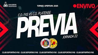 Previa FAS vs Platense | Jornada 22 - Apertura 2025