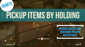 Simple Unity Interactions with UI - Hold To Pickup / Interact