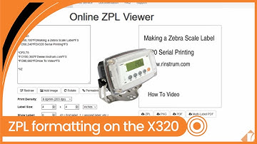 ZPL formatting on the Rinstrum X320 - Making a Zebra Scale Label