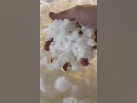 Поролоновая крошка для подушек - YouTube