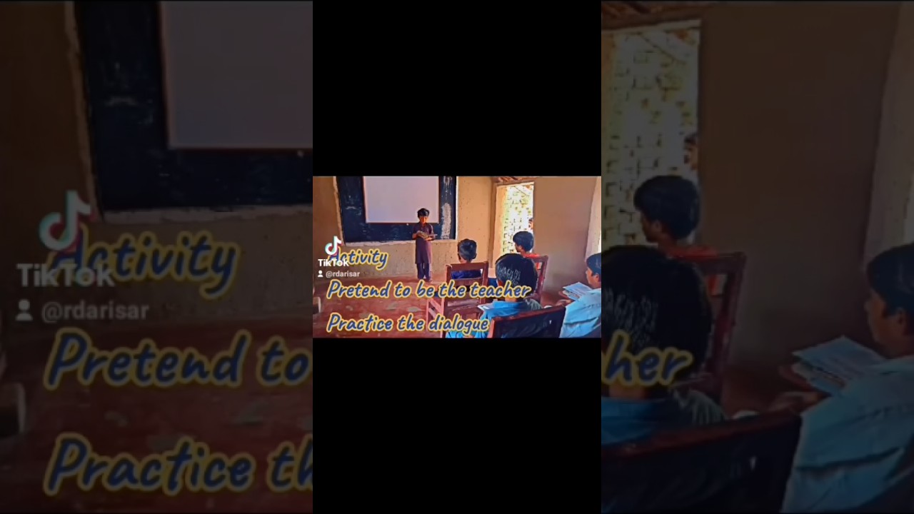 Activity: pretend to be the teacher, practice the dialogue - YouTube