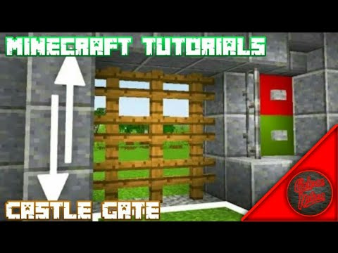 Tutorials: How To Make A Working Castle Gate - Minecraft 1.10.0.3
