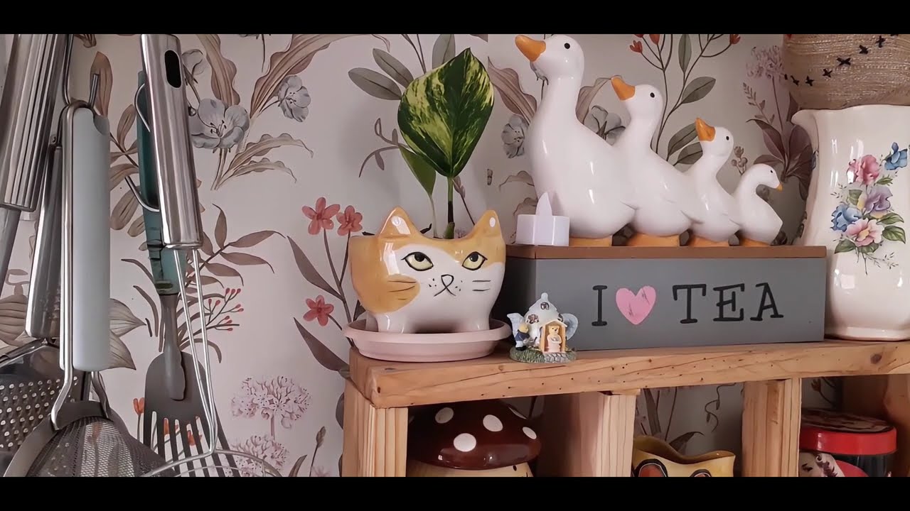 Rollitos de canela, trasplante de geranios y decoración en casa