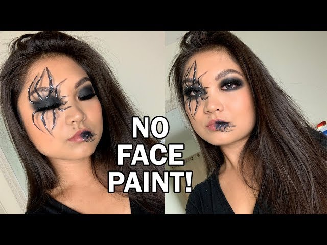3D Spider Halloween Makeup Tutorial | Easy & No Face Paint - Youtube