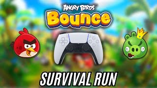Angry Birds Bounce Survival Run with a PS5 Controller