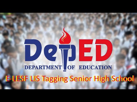 E-LESF Tagging in LIS-ADVISER'S GUIDE Senior High School
