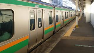 E231系1000番台宮ヤマU-107編成+宮ヤマU512編成西大井駅発車