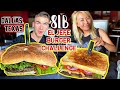 MASSIVE 8LB "EJ JEFE" BURGER CHALLENGE at Kenny's Burger Joint in Frisco, Texas #RainaisCrazy