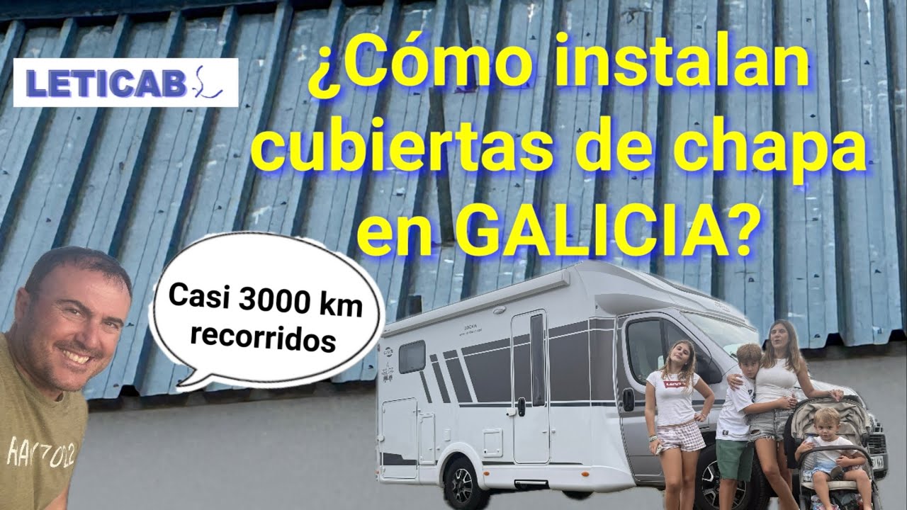 Como montan CUBIERTAS de CHAPA en GALICIA