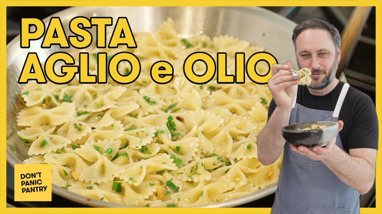 5-Ingredient Weeknight Pantry Pasta: Aglio e Olio (Garlic & Oil), But Fancy Because Bowties