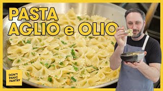 5-Ingredient Weeknight Pantry Pasta: Aglio e Olio (Garlic & Oil), But Fancy Because Bowties