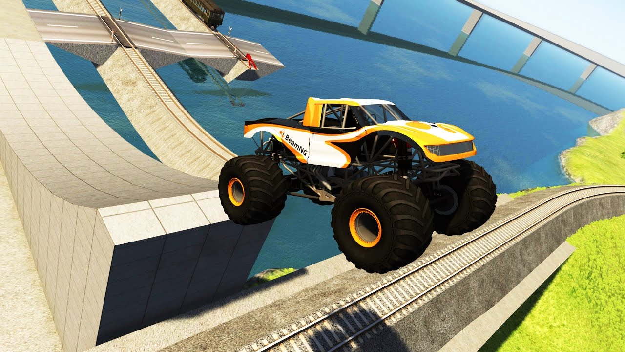 beamng drive gameplay pc High Speed Jumps #24 - BeamNG.drive