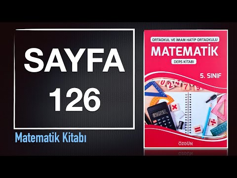 5. Sınıf Matematik Ders Kitabı ÖZGÜN YAYIN Sayfa 126 Cevapları