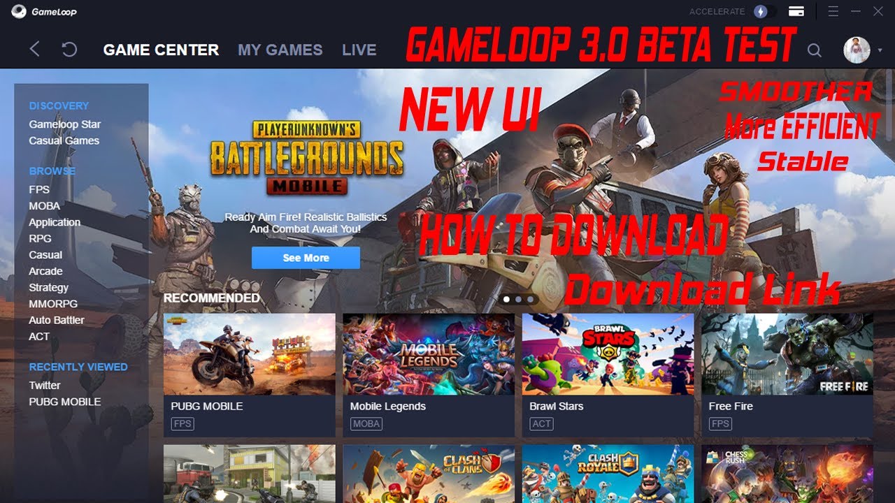 Gameloop 3 0 New Version How To Download Link In Description Gameloop Youtube