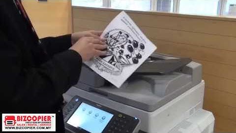 How to copy 2 sided on Ricoh Copier