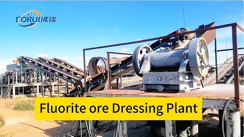 Fluorite Ore Production Line  in Mongolia/Fluorspar Processing Plant jigging machine