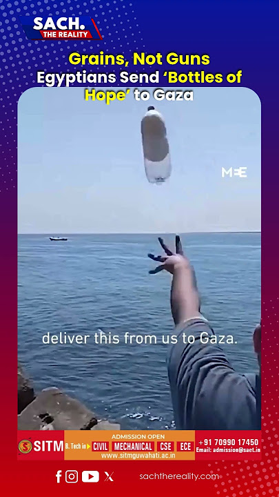 Grains, Not Guns: Egyptians Send ‘Bottles of Hope’ to Gaza