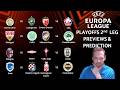Europa League Playoffs 2nd Leg Predictions ⚽
