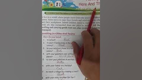 Class 3: EVS Chapter 21 - Moving Here and There