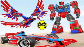 Eagle Robot Car Games – Formula Car Robot Games 2020 - Android Gameplay FHD screenshot 4