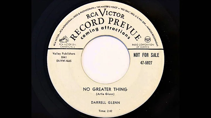 Darrell Glenn - No Greater Thing (RCA Victor 5927)