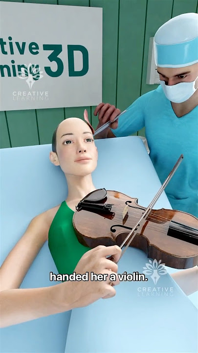 Woman played the violin during brain surgery! 😱 #short #viralvideo - Creativelearning3d