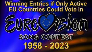 TeamEU - Winning Entries if Only Active EU Countries Could Vote in Eurovision (1958-2023) by SchlagerLucas 5,786 views 10 days ago 8 minutes, 54 seconds