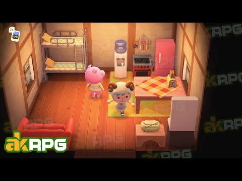 A Budget ACNH Retro Living Room Decor - Best Room Design Ideas In Animal Crossing