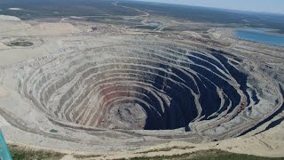 Курская область!Карьер по добыче железной руды!Russia Kursk region!Open pit iron ore!