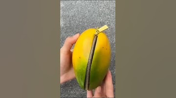 Don’t open this mango with a jeep 😱 #fruit #satisfying #mango #horror