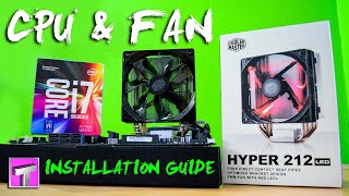 How to install Cooler Master Hyper 212 LED on Intel Socket (Easy Tutorial)