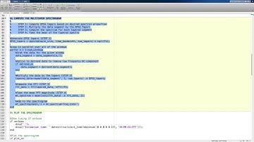 Multitaper Spectral Analysis Code in Matlab - Walkthrough