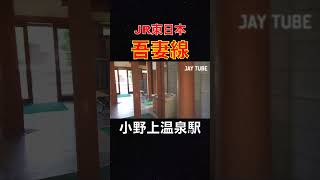 JR東日本 吾妻線 小野上温泉駅 JR East Agatsuma Line Onogami Onsen Station #jaytube #train