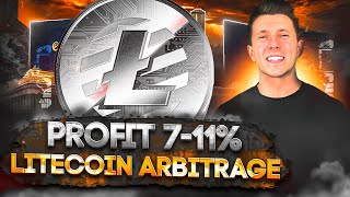 *Litecoin Crypto Arbitrage* | Arbitrage Trading Litecoin | Profit +11% | LTC Strategy Trading 2024