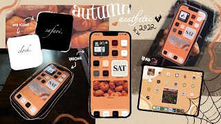 customizing my iphone 13 pro max and ipad for fall 🍂 | autumn aesthetic screenshot 2
