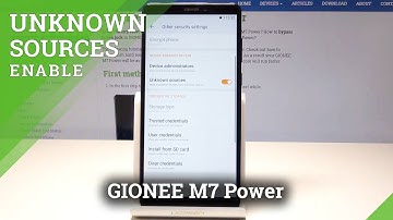How to Unknown Sources in GIONEE M7 Power - Allow App Installation