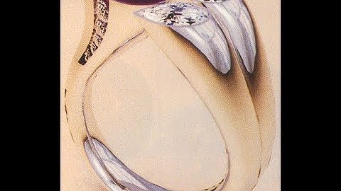 آموزش طراحی انگشتر با سنگ | Ring Design with Pear Cut Gemstone (Intermediate to Advanced