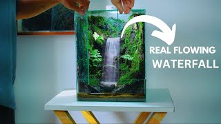 making a waterfall paludarium with a diy glass door