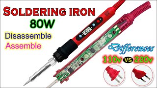 80W Soldering Iron Kit Adjustable Temperature Digital Display * Difference between 110V / 220V wd CC