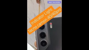 TECNO Camon 40 Indicator Light Setting  #tricks #smartphone #tech #technology #mobilephones #video