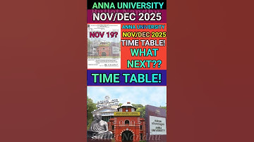 Anna University Nov/Dec 2025 UG Semester Time Table (R2021)#annauniversity#timetable #regulation2021