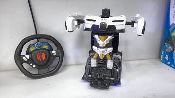 Remote control Police Robot car unboxing & testing #robotcar #robottoys - Maya Toys