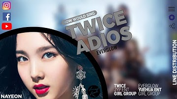 TWICE ADIOS(EVERGLOW) | HOW WOULD SING | LINE DISTRIBUTION#twice#howwouldsing#adios