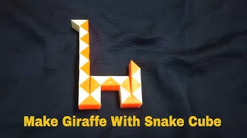 How To Make Giraffe With Rubiks Snake Cube | Trendz Videos