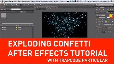 Exploding Confetti with Particular in After Effects tutorial