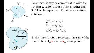 module 82: Kinetics of rigid bodies-General plane motion-example of a rod.