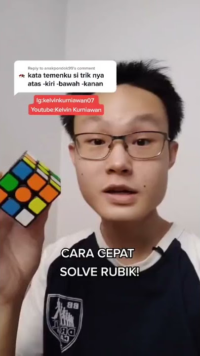 CARA CEPAT MENYELESAIKAN RUBIK? BARU TAU!