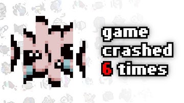 I tried giving Isaac 1,000,000 glitched items